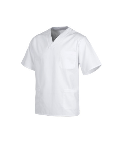 Casaca Unisex Color Blanco, vestuario laboral para clinicas de fisioterapia