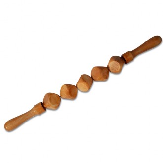 Rodillo estriado para maderoterpia, terapia de masajes con madera. Rodillos de madera estriada para fisioterapias.
