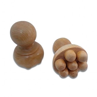 Champiñon de maderoterapia 10 cm, especialmente diseñado para terapias con madera en clinicas de fisioterapia.