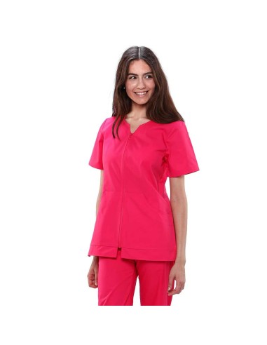 Chaqueta Mujer con cremallera Fucsia