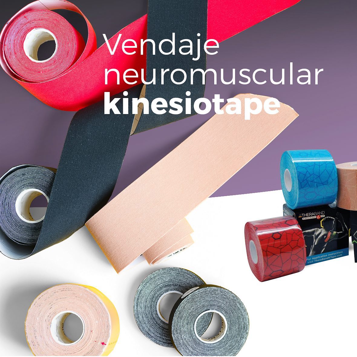 El vendaje neuromuscular tambien conocido como Kinesiotaape es una herramienta esencial para cualquier fisioterapeuta. Compra tu camilla plegable, hidraulica o electrica junto con tu kit de vendajes para fisioterapia.